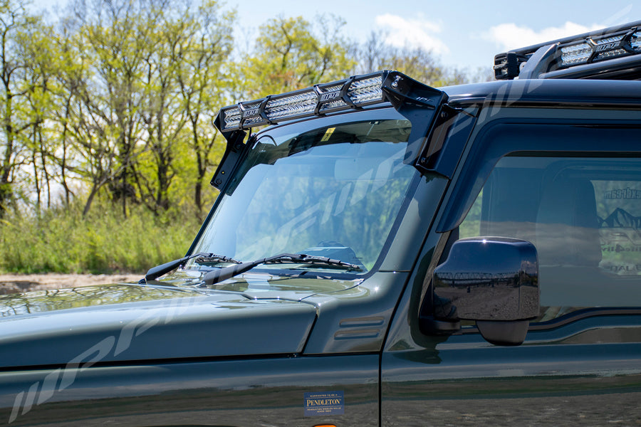 IPF 600 S-Series 40" LED Light Bar & Windscreen Mounted Bracket Set (Jimny Models 2018-Current XL 5-Door, GLX & Lite 3-Door)