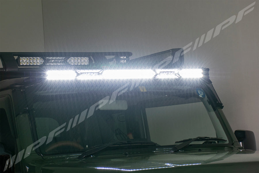 IPF 600 S-Series 40" LED Light Bar & Windscreen Mounted Bracket Set (Jimny Models 2018-Current XL 5-Door, GLX & Lite 3-Door)